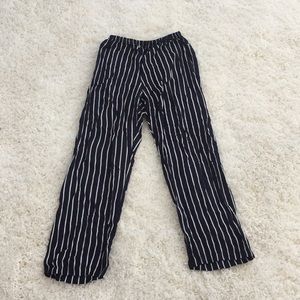 Brandy Melville crop striped cotton pants